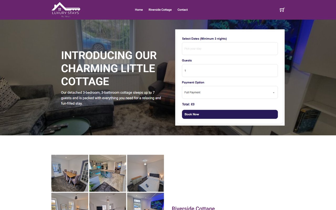 The Luxury Stays by Eleys website